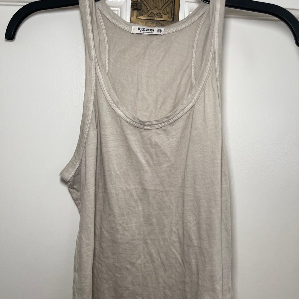 Buck Mason Tank in Beige, Size XS